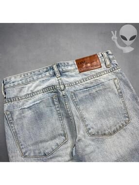 One Teaspoon Low Waisted Jeans Size 24 28x30  Light Blue Straight Fit